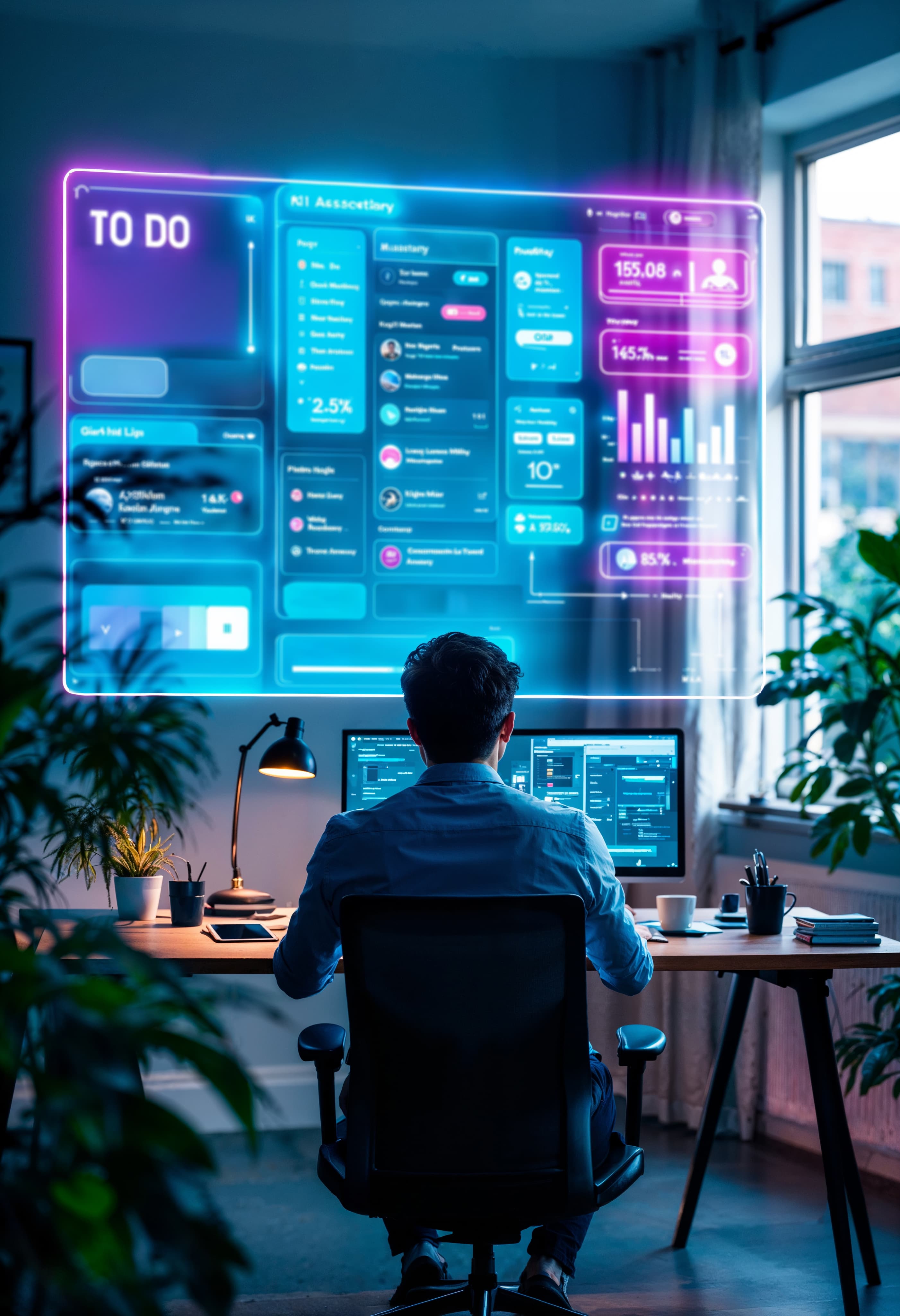 Work on computer